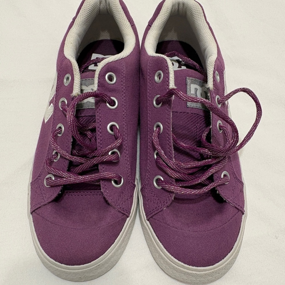 DC Purple Canvas Sneakers